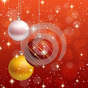 Christmas ornament background card