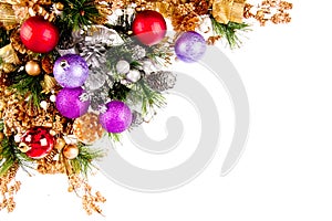 Vánoční ozdoba roh dekorace série 