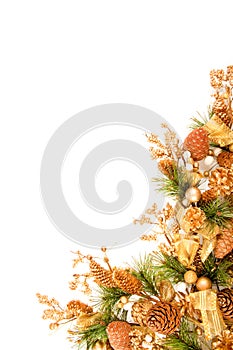 Vánoční ozdoba roh dekorace série 