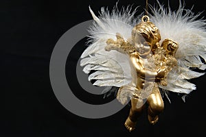 Christmas ornament - Golden Angel, Final part VI