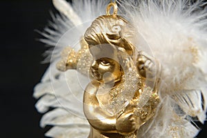 Christmas ornament - Golden angel, Part IV