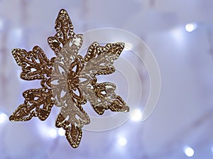 Christmas ornament-golden star