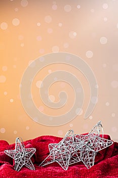 Christmas ornament: silvered stars