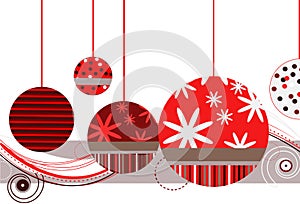 Christmas Ornaments in Red
