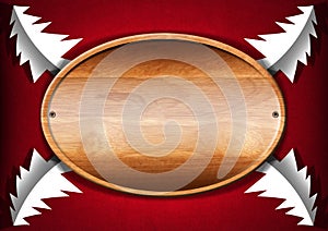 Christmas - Oval Wood Board