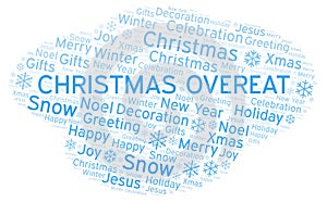 Christmas Overeat word cloud