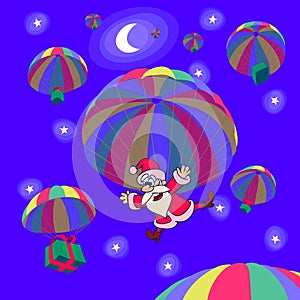 Christmas parachutes