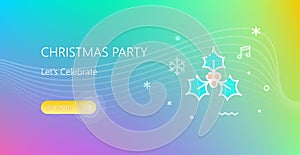 Christmas party banner