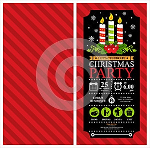 Christmas Party Invitation Card