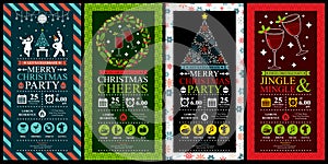 Christmas Party Invitation Card sets