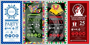 Christmas party Invitation Card sets