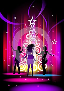 Christmas party, poster background, flayer