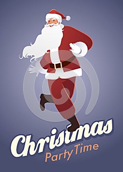 Christmas Party Time: Funny Santa Claus dancing