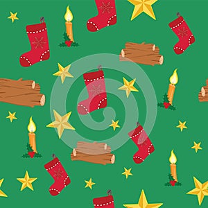 Merry Christmas vector pattern