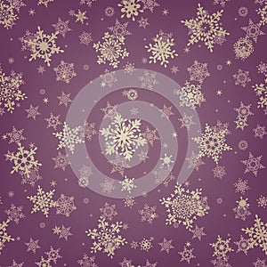 Christmas pattern snowflake background. EPS 10