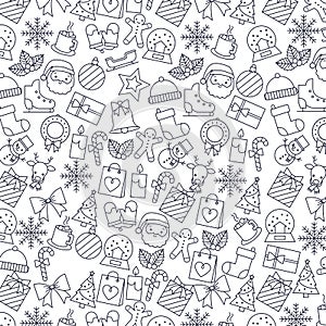 Christmas patternn background. vector illustration photo