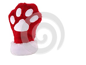 Christmas paw stocking