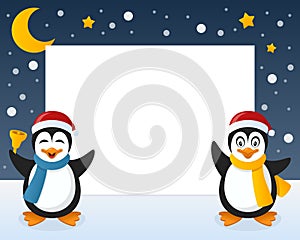 Christmas Penguins Horizontal Frame