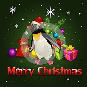 Christmas penguins