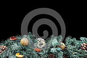 a Christmas photo on a black background