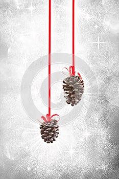 Christmas pine cone ornaments