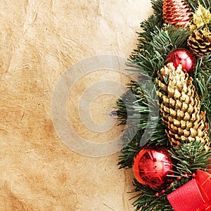 Christmas pine cones