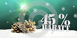 Christmas pinecone tree 45 percent Rabatt discount photo