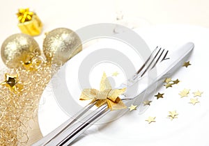 Christmas place setting