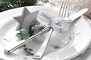 Christmas place setting