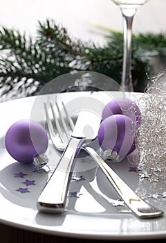 Christmas place setting