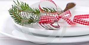 Christmas place setting