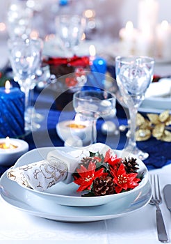 Christmas place setting