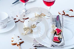 Christmas place setting