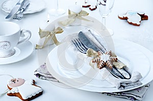 Christmas place setting