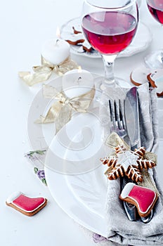 Christmas place setting