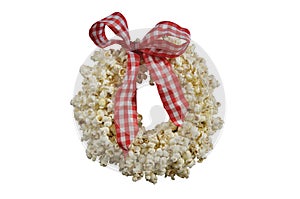 Christmas Popcorn Wreath Decoration