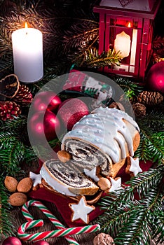 Christmas poppy seed cake