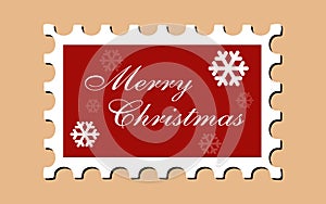 Christmas Postage Stamp (Vector)