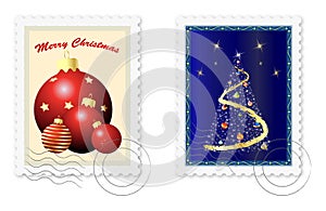 Christmas postage stamps