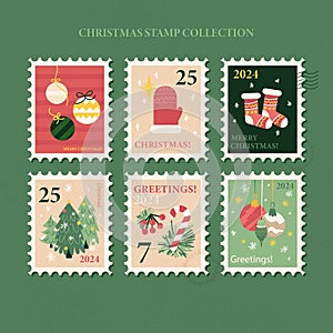 Christmas Postal Stamps Collection