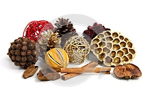 Christmas pot pourri decoration