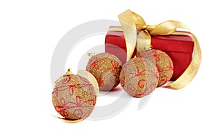 Christmas present with ball