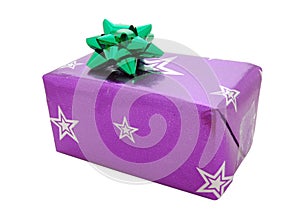 Christmas present with bow