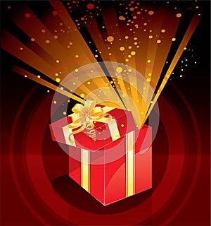 Christmas present box magic