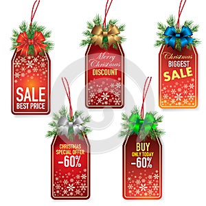 Christmas price tags