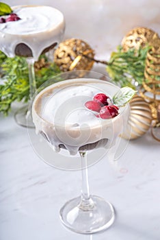 Christmas pudding sweet alcohol cocktail