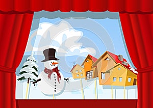 Christmas puppet theater photo