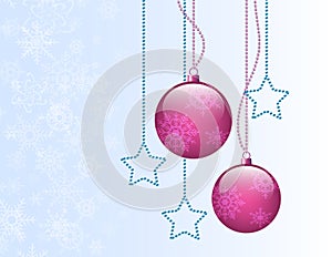 Christmas purple balls