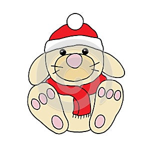 Christmas rabbit