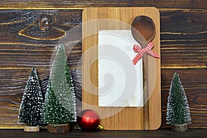 Christmas recipe card